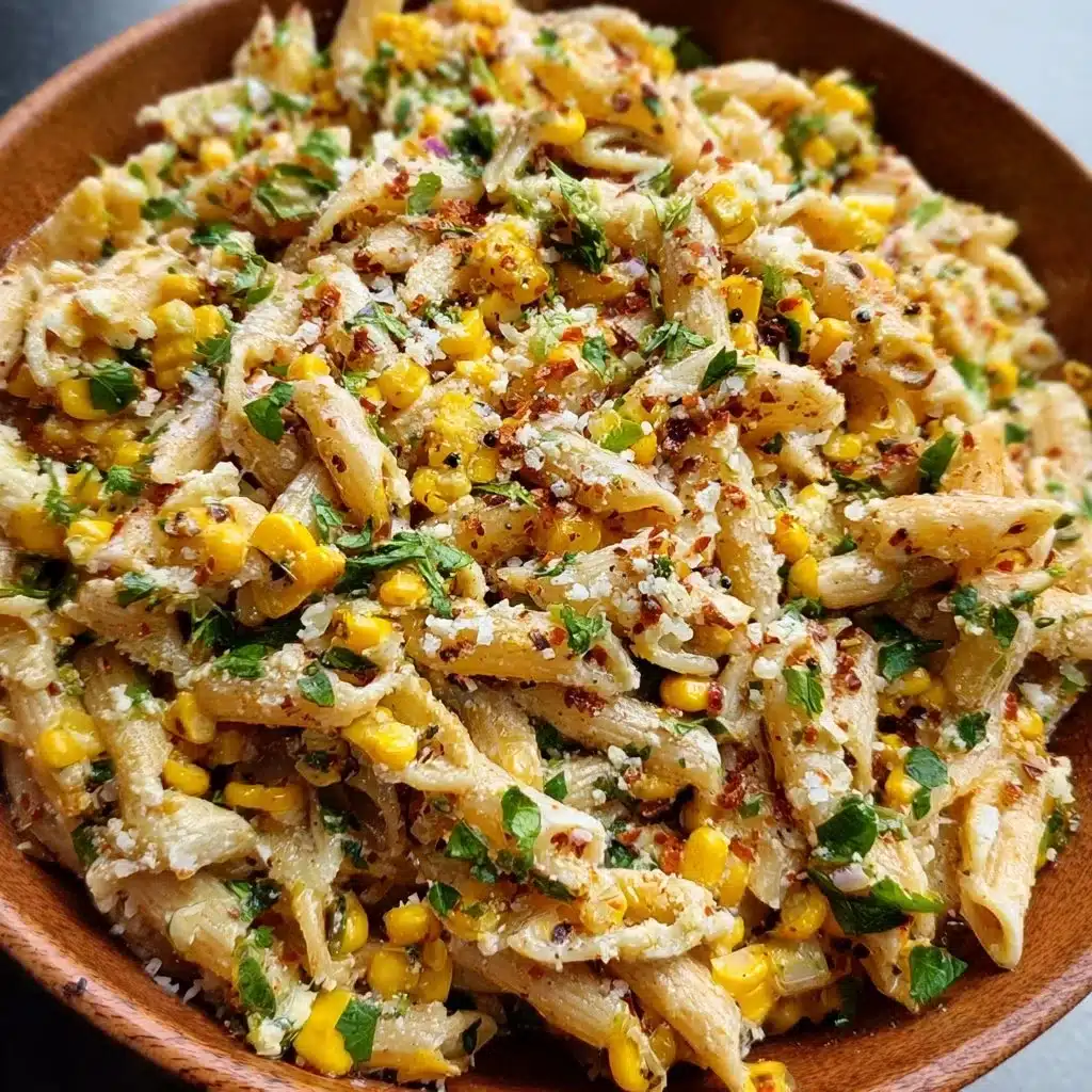 Juicy Street Corn Pasta Salad