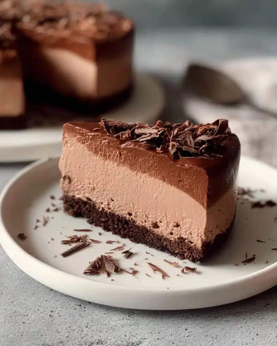 No-Bake Chocolate Cheesecake