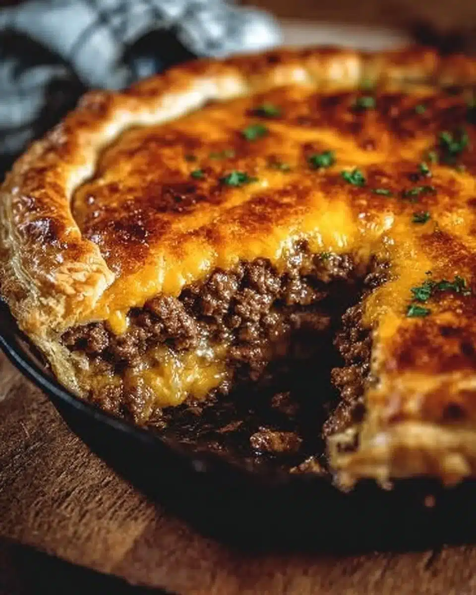 One-Pan Cheeseburger Pie Dinner