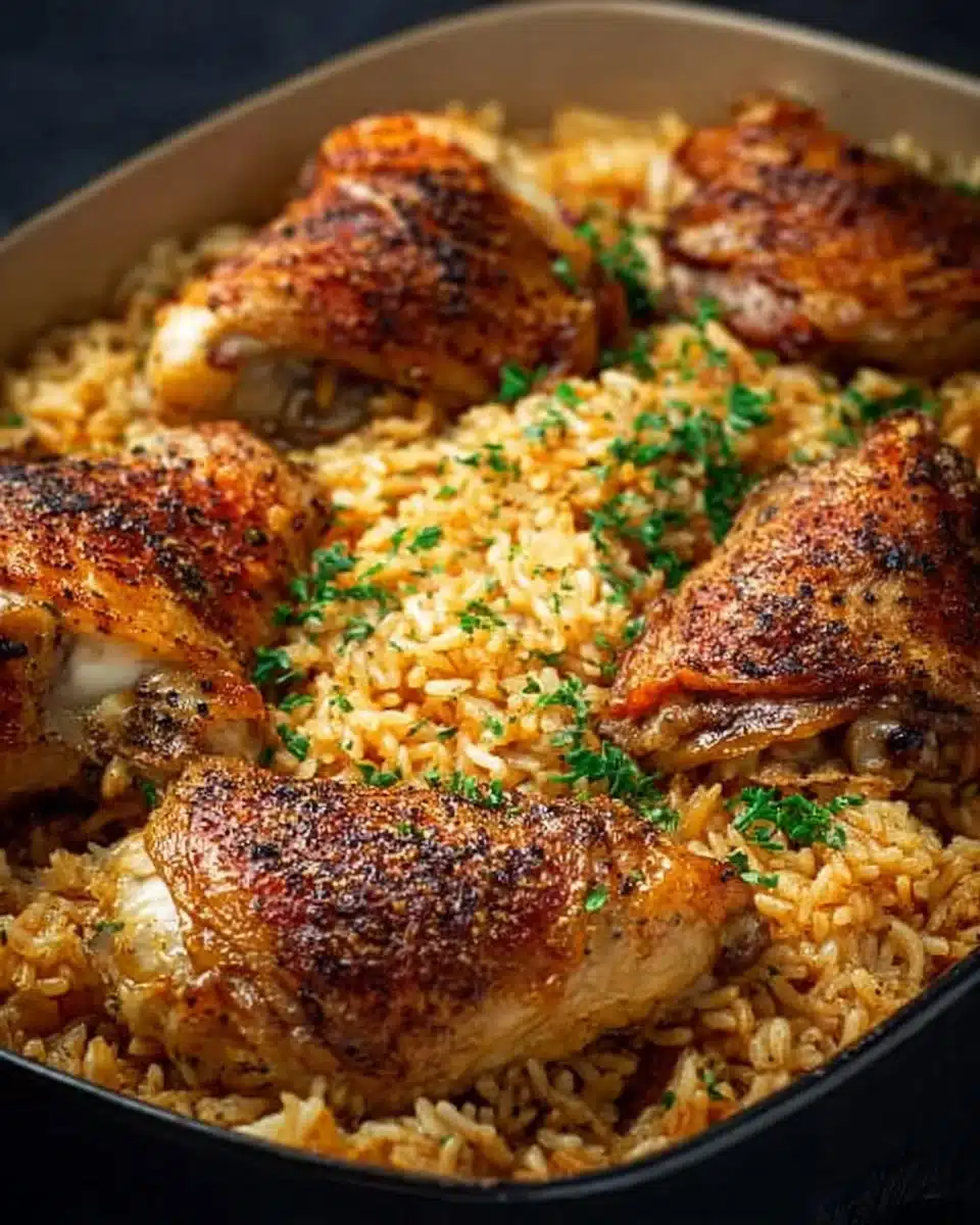 Oven Baked Chicken and Rice