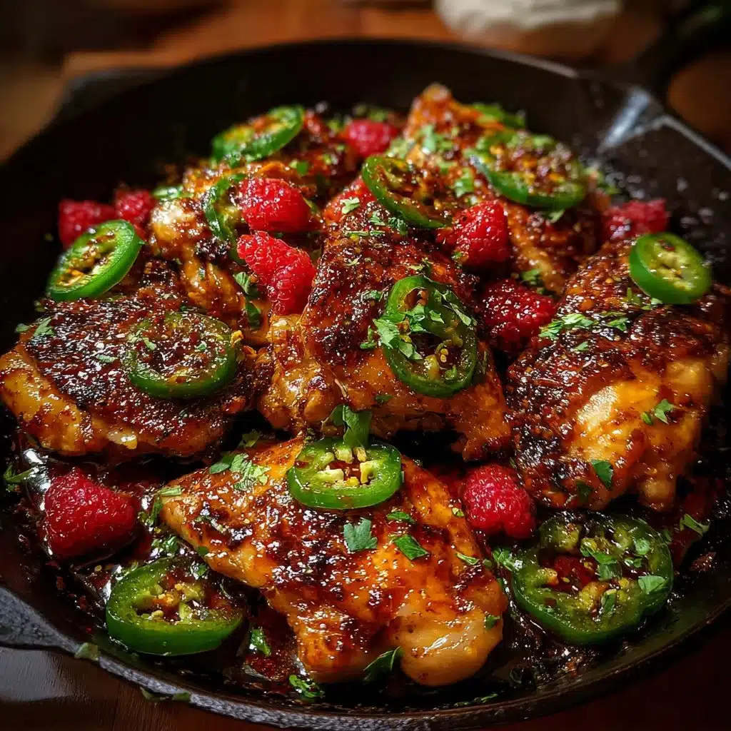 Sweet and Spicy Jalapeno Raspberry Chicken in Just 25 Minutes