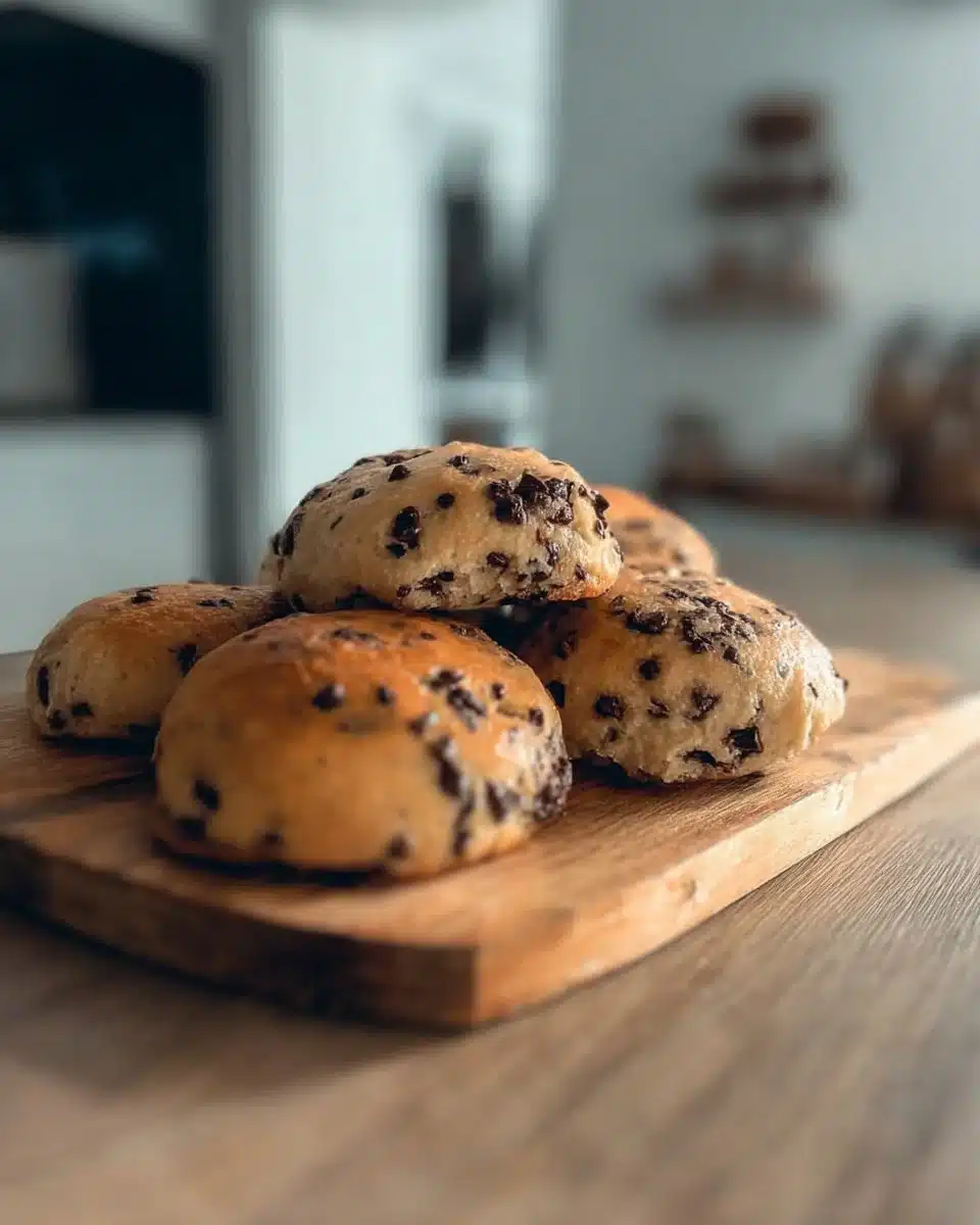 The Fluffiest Chocolate Chip Milk Buns