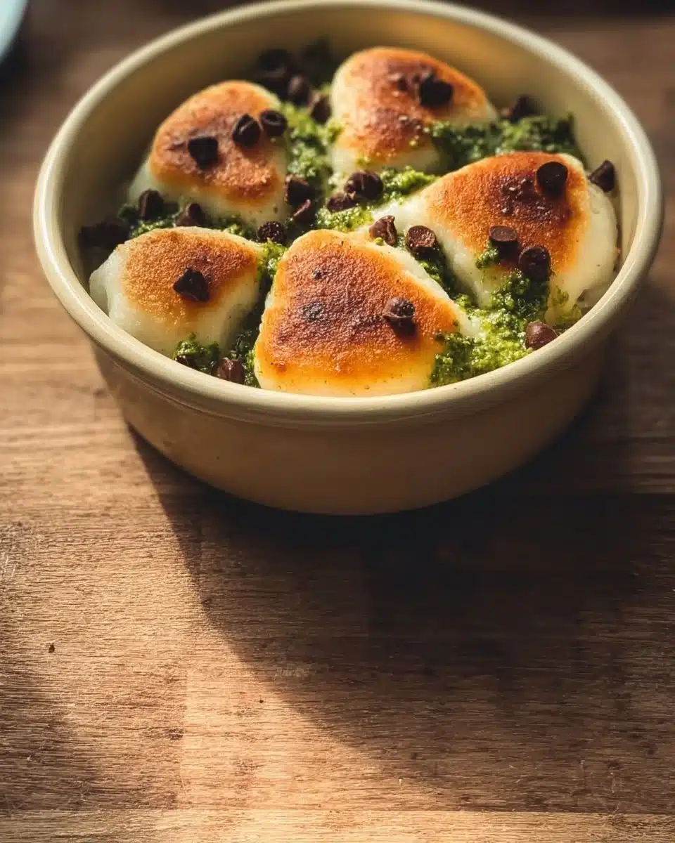 Vegan Pesto Cauliflower Gnocchi