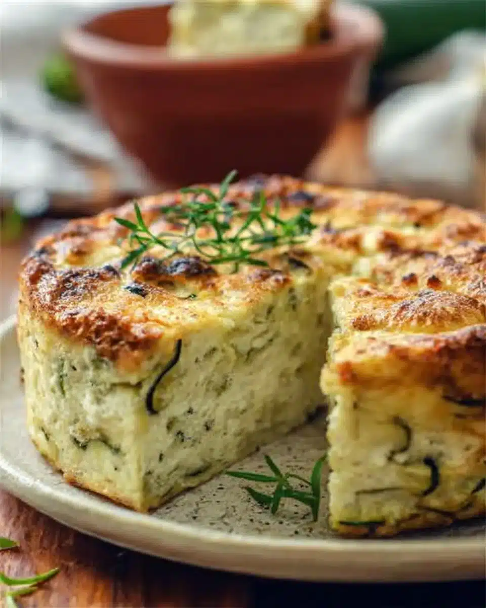 Zucchini Ricotta Cheesecake