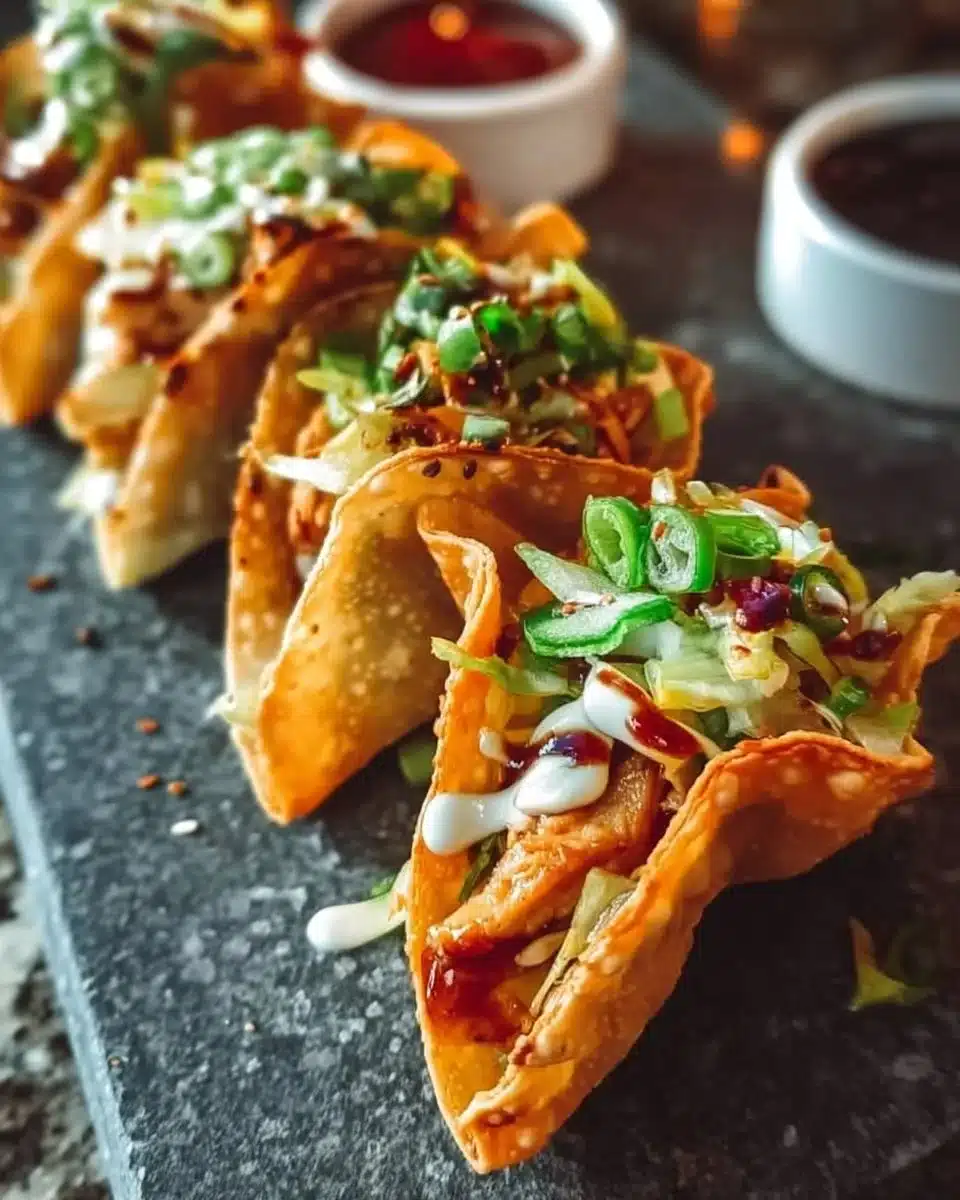 Applebee's Chicken Wonton Tacos