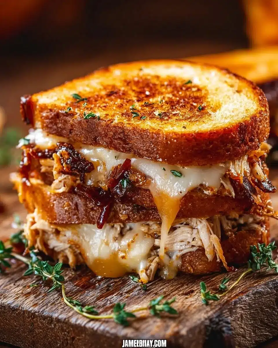 BBQ Chicken Grilled Cheese