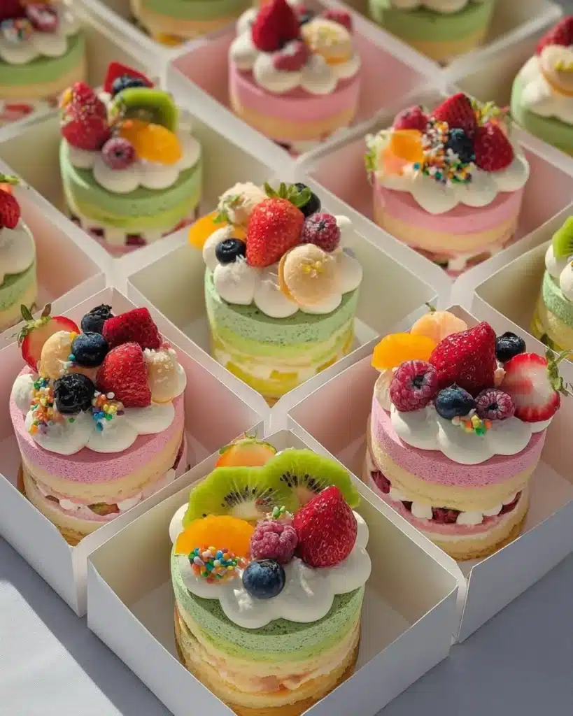 Deliciously decorated Bento Cakes showcasing vibrant flavors and designs