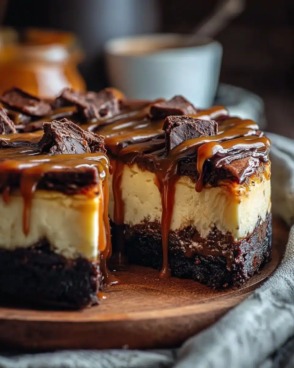 Caramel Brownie Cheesecake