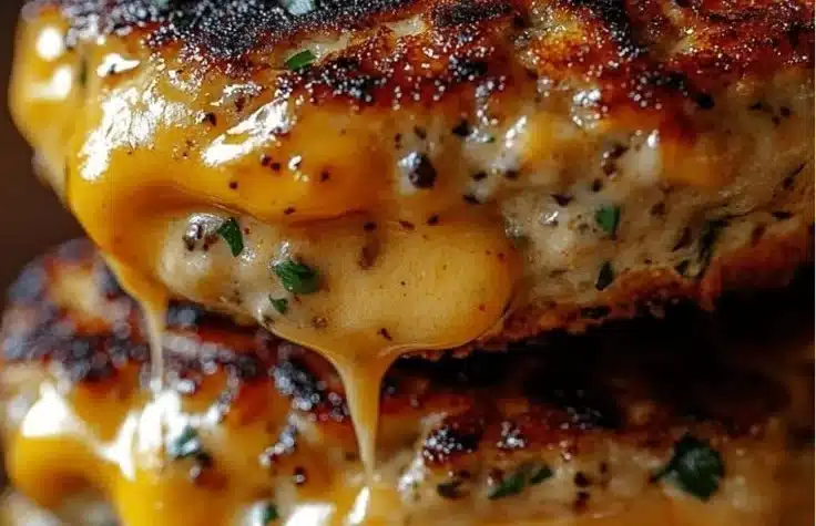 Cheddar Ranch Chicken Burgers