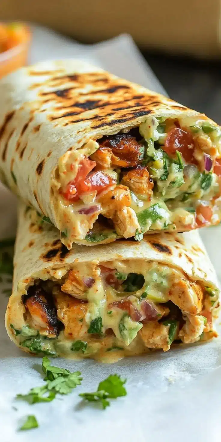Chipotle Ranch Grilled Chicken Burrito