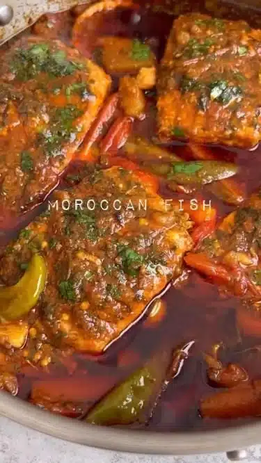 Classic Spicy Moroccan Fish in Rich Sauce