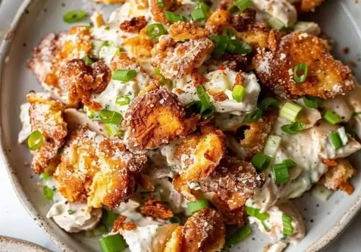 Crispy Smashed Potato Salad