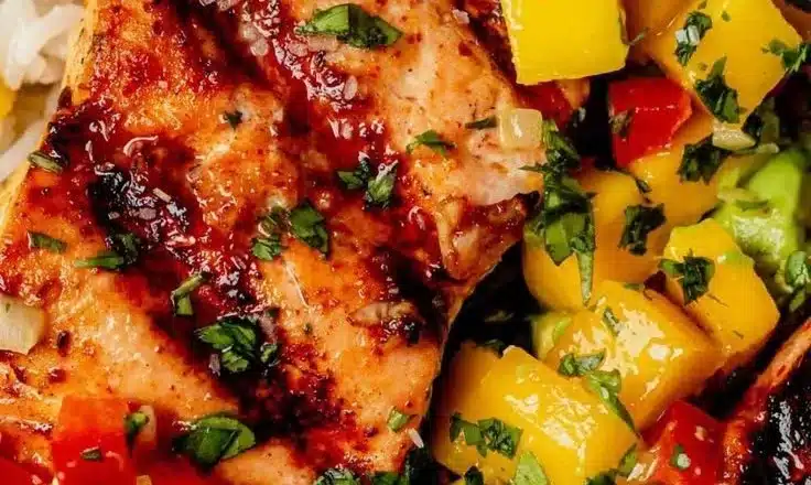Fresh Salmon with Mango Salsa