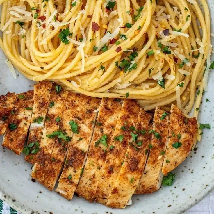 Garlic Butter Chicken Pasta