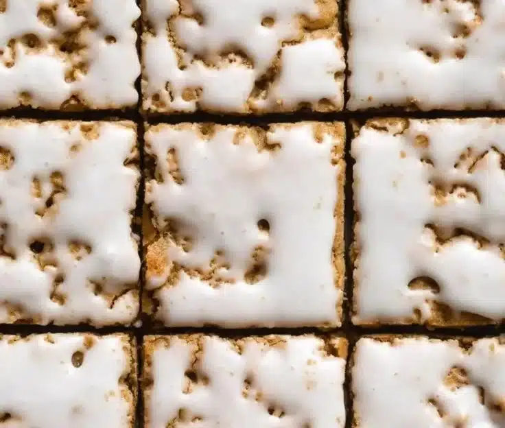 Iced Oatmeal Cookie Bars