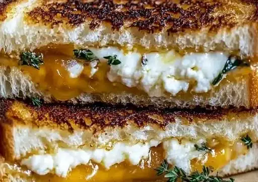 Indulge in Goat Cheese Grilled Cheese with Honey Bliss