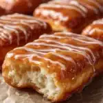 Delicious maple donut bars with a sweet glaze and crumbled topping