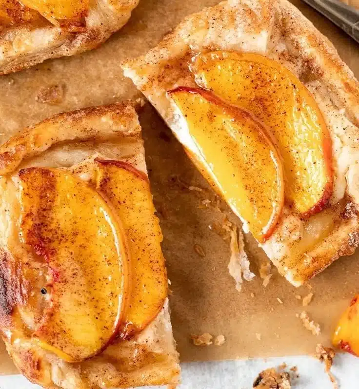 Mini Peach and Cream Cheese Tarts