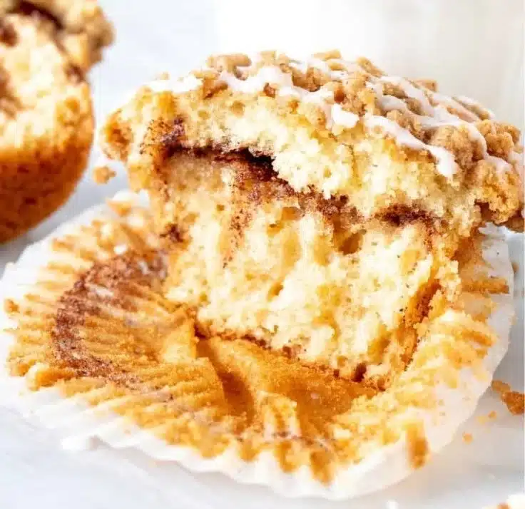 Moist and Fluffy Coffee Cake Muffins with Cinnamon Streusel | Recipe