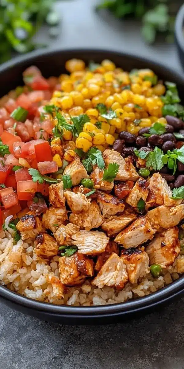 One-Pan Chicken Burrito Bowl