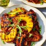 Healthy grilled pineapple chicken dish for Paleo and Whole30 diets