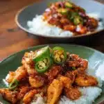 Delicious Quick Jalapeno Chicken dish with fresh peppers and spices