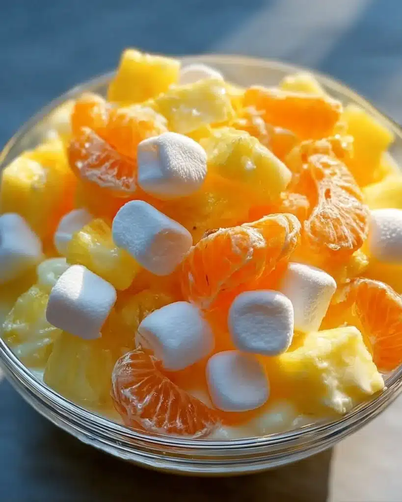 A colorful bowl of Quick Sunshine Salad featuring fresh vegetables and fruits.