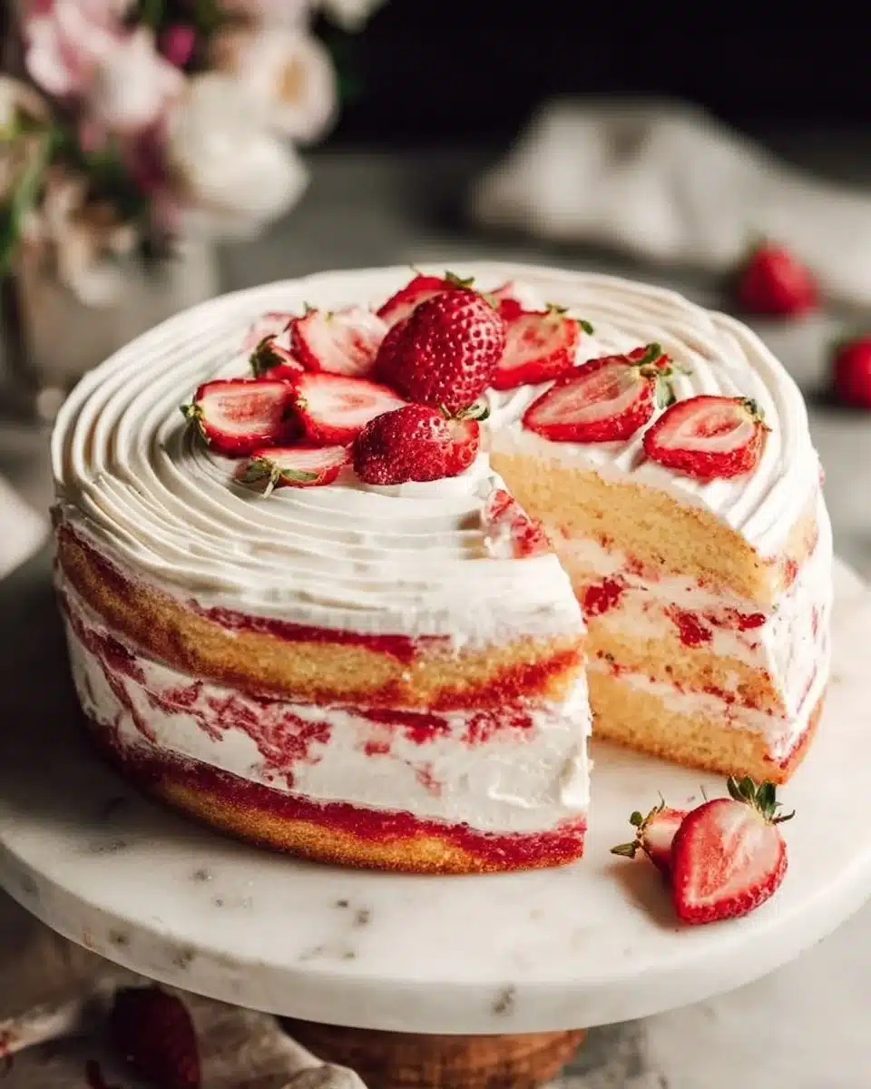 Strawberry Shortcake Layer Cake