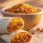 Taco Bell's Beefy Melt Burrito with beef, cheese, and warm tortilla