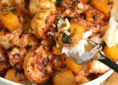 Tropical Shrimp Rice Bowl Recipe