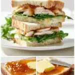 Brie and Apricot Chicken Sandwich with fresh ingredients and a crispy bun