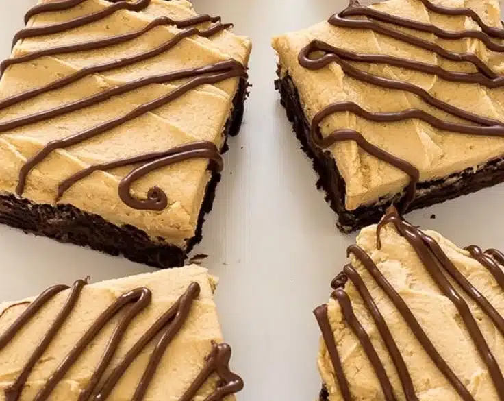 Brownies with Peanut Butter Frosting