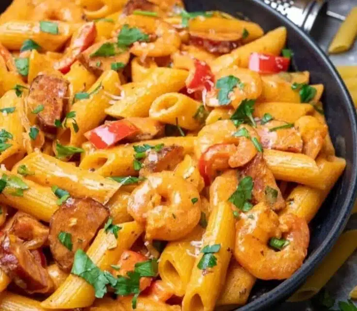 Cajun Shrimp and Sausage Pasta