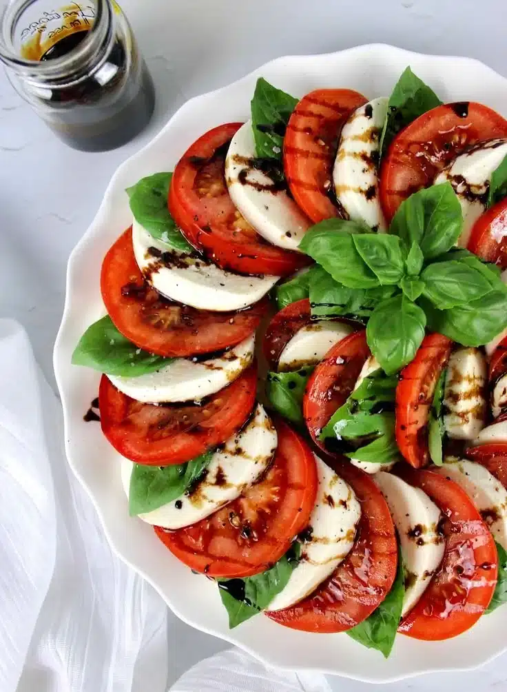 Caprese Salad with Balsamic Reduction