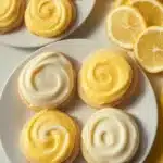 Delicious homemade copycat Crumbl lemon cookies with a soft texture