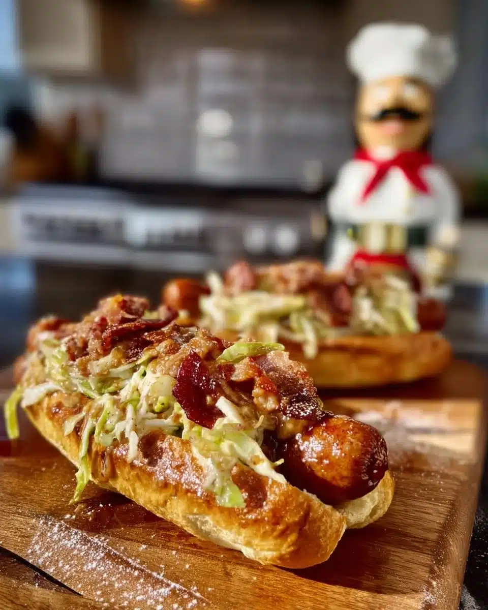 Delicious cornbread hotdogs served with toppings on a plate