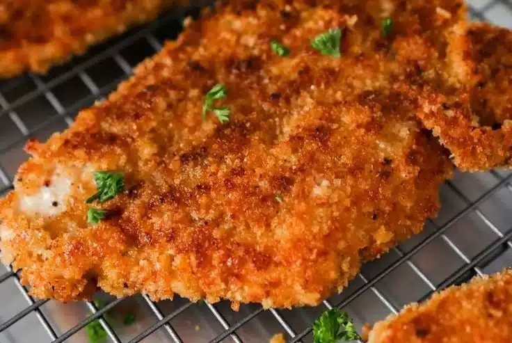 Crispy Panko Crusted Chicken Breasts