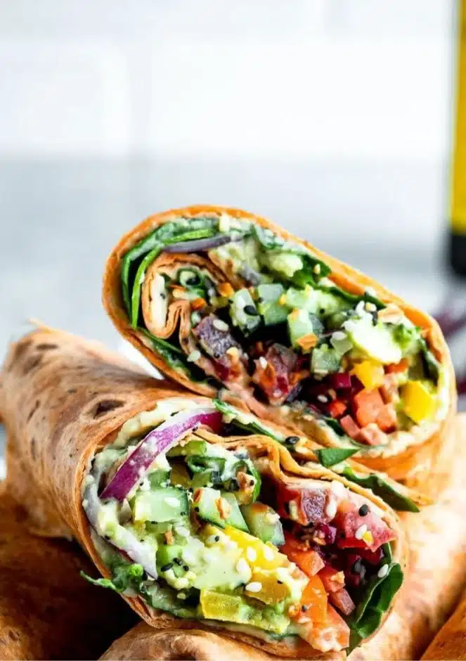 Hummus Veggie Wrap