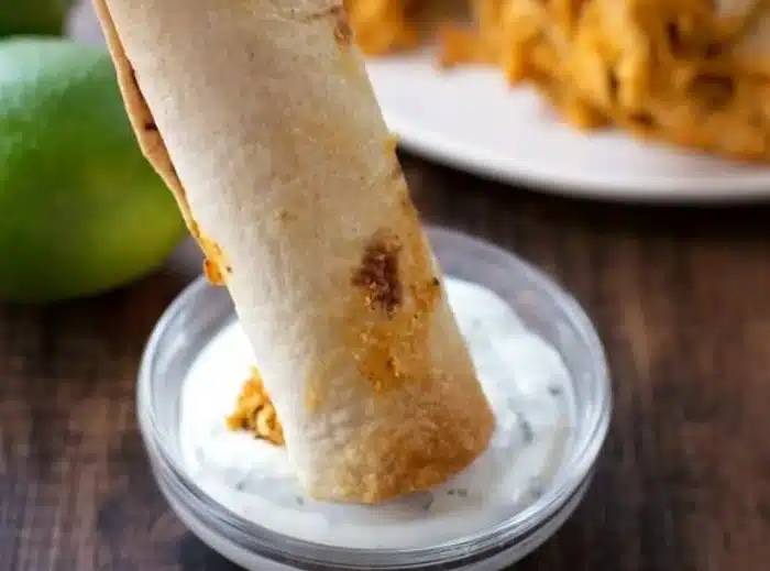 Oven Baked Chicken Taquitos