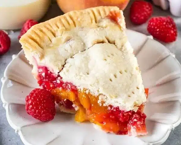 Raspberry Peach Pie