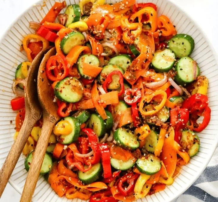 Viral Cucumber Pepper Salad